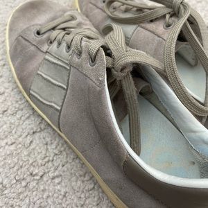 Sam Edelman Brown Suede Snakeskin Sneakers